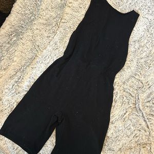 Forever21 Black High Neck Low Back Romper Size Small